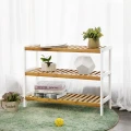 SZAFKA NA BUTY - DREWNO I BIEL - STYL SKANDYNAWSKI - 70 X 55 X 26