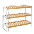 SZAFKA NA BUTY - DREWNO I BIEL - STYL SKANDYNAWSKI - 70 X 55 X 26