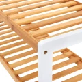 SZAFKA NA BUTY - DREWNO I BIEL - STYL SKANDYNAWSKI - 70 X 55 X 26