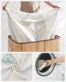 BAMBUSOWY KOSZ NA PRANIE / POJEMNIK NA ZABAWKI - 3 x 50L - NATURALNY