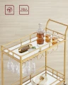 STOLIK / BAREK NA KÓŁKACH - 90 x 86 x 38 - GLAMOUR