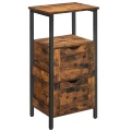 SZAFKA ŁAZIENKOWA  - 2 SZUFLADY - RUSTYKALNA - 80 x 37 x 30