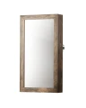 WISZĄCA SZAFKA NA BIŻUTERIĘ - RUSTYKALNY BRĄZ - 67 x 37 x 10