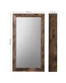 WISZĄCA SZAFKA NA BIŻUTERIĘ - RUSTYKALNY BRĄZ - 67 x 37 x 10