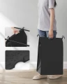 KOSZ NA PRANIE / POJEMNIK NA RĘCZNIKI - SZARY - 3x 44L
