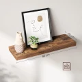 PÓŁKA WISZĄCA LOFT – RUSTYKALNY BRĄZ, METALOWA KONSTRUKCJA, 60 CM