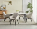 Krzesło NANA360 - ciemny beż aksamit / nogi czarne x 1