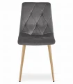 Zestaw stół NP 120x80cm Dąb Sonoma + 4 krzesła LIBRA szare