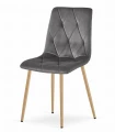 Zestaw stół NP 120x80cm Dąb Sonoma + 4 krzesła LIBRA szare