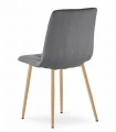 Zestaw stół NP 120x80cm Dąb Sonoma + 4 krzesła LIBRA szare