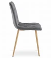 Zestaw stół NP 120x80cm Dąb Sonoma + 4 krzesła LIBRA szare