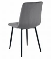Zestaw stół NP 120x80cm Craft Czarny + 4 krzesła LIBRA szare