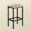 Taborety Barowe 2szt - sonoma - LBC065B11