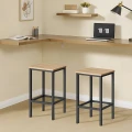Taborety Barowe 2szt - sonoma - LBC065B11