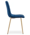 Krzesło TURIN - granat aksamit / nogi kolor drewna x 3