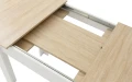 Stół rozkładany NP 120-160x80 Sonoma - nogi białe