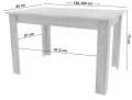 Stół NP 120-160x80 Artisan nogi czarne