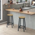 Taboret barowy - artisan / nogi czarne - LBC328B88