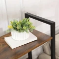 REGAŁ LOFTOWY Z 4 PÓŁKAMI – RUSTYKALNY BRĄZ I STAL - 120 x 66 x 30
