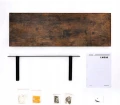 PÓŁKA WISZĄCA LOFT – RUSTYKALNY BRĄZ, METALOWA KONSTRUKCJA, 60 CM