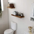 PÓŁKA WISZĄCA LOFT – RUSTYKALNY BRĄZ, METALOWA KONSTRUKCJA, 60 CM